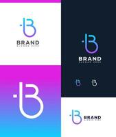 B Logo Design Template vector