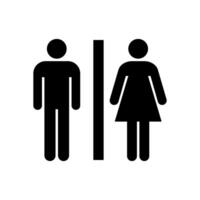 male and female sign symbol for public places , toilet sign vector