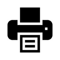printer icon isolated on white background vector