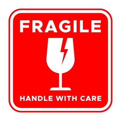 fragile handle with care sign
