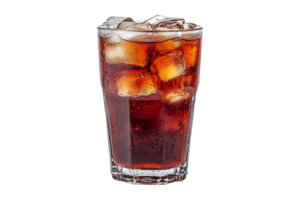 Glass of Coke isolated on transparent background. png