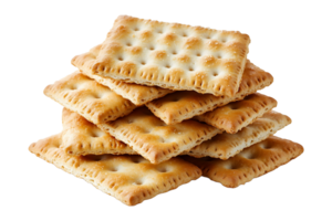 Crackers isolated on transparent background. png