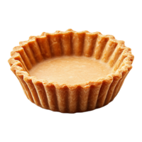 Empty tartlet shell isolated on transparent background. png