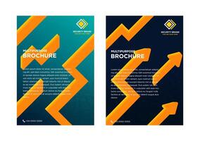 Modern abstract cover. Cool gradient shapes composition. Futuristic design. yellow and orange shape color. gradient soft and dark blue colors for background. 3d blend arrow vector