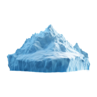 Floating iceberg isolated on transparent background. png