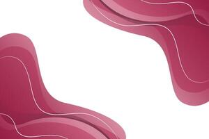 Fluid abstract background with red gradient color vector
