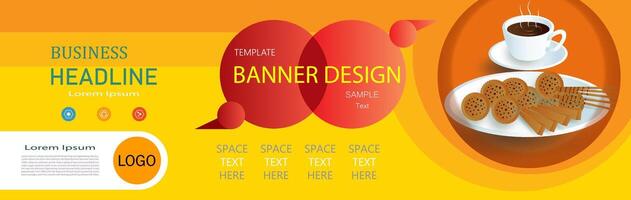Brochure poster set template design with promotion text for presentation. vector