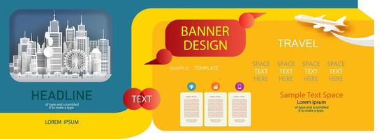 Infographics template design with promotion text for presentation brochure. vector