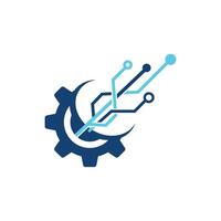 circuit icon tech vector