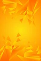 Abstract orange triangle background with place for text vector