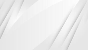 Abstract white and grey background with dynamic waves vector