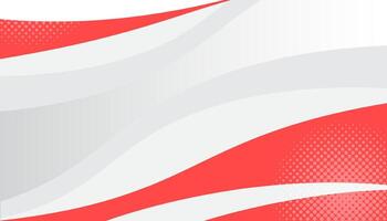 Red curve on a white background vector