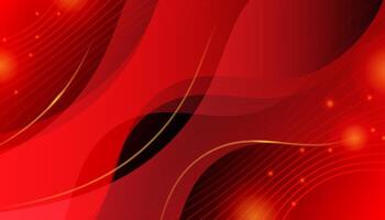 Modern abstract red background with dynamic waves vector