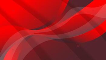 Abstract red background with dynamic waves vector