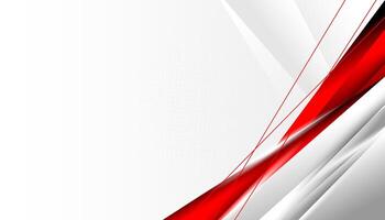 Red curve on a white background vector