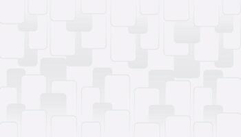 Abstract white and gray background with stacked square shapes vector