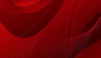Modern abstract red background with dynamic waves vector