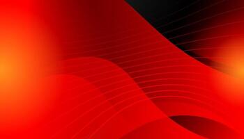 Modern abstract red background with dynamic waves vector