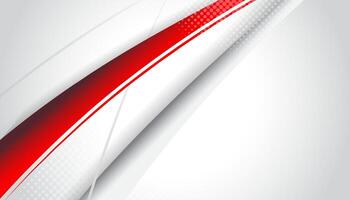 Red curve on a white background vector