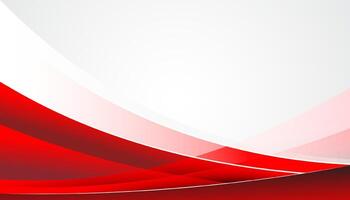 Stylish beautiful red wave flowing design background vector
