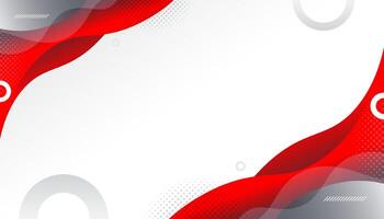 Red curve on a white background vector