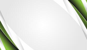 Gradient green curve on a white background vector