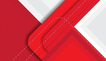 Red abstract geometric shapes background vector