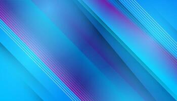 Blue abstract gradient background with diagonal lines vector
