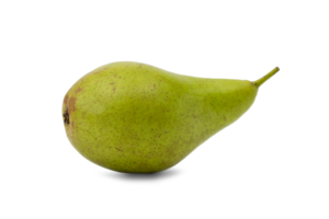 Fresh green pear isolated on transparent background for culinary use or healthy snacking png