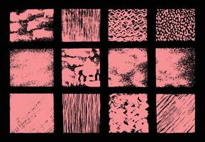 Abstract paint brush strokes, smear, and smudge overlay texture background. vector