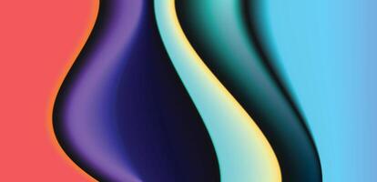 Colorful fluid gradient background. Abstract blurred color gradation backdrop. For presentation, cover, banner, poster, or social media template. vector