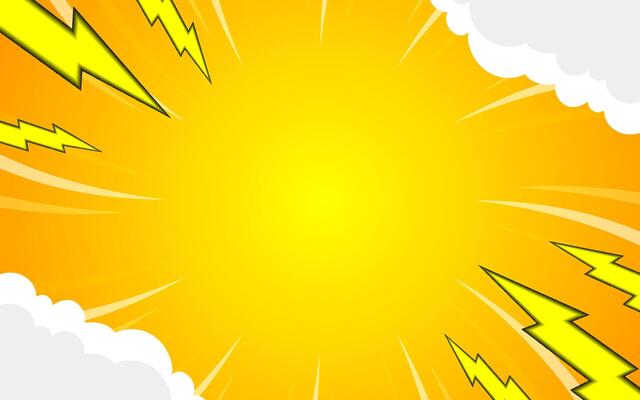 abstract background with light of sunburst. yellow starburst with halftone. sun ray retro background with flash
