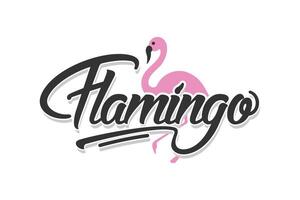 Flamingo logo design modern creative concept vector