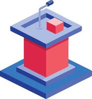 A voting ballot box with a check mark symbolizing elections and democracy vector