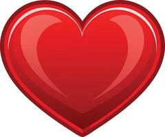 A red heart symbol representing love, affection, and emotional connection vector