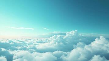Serene clear clouds drifting photo