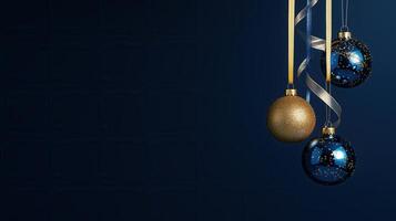 Christmas and New Year minimalistic background. photo
