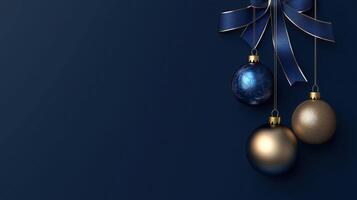 Christmas and New Year minimalistic background. photo
