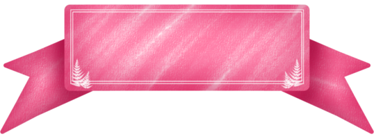 pink label for adding text or topic with pine tree png