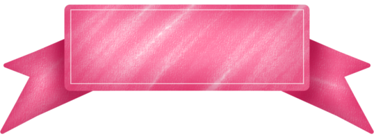 pink label for adding text or topic with white frame png