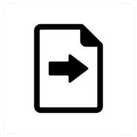 Send File and paper icon concept vector