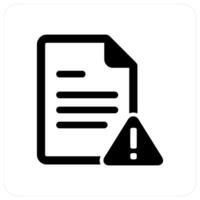 Page Error and alet icon concept vector