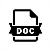 DOC File and record icon concept vector
