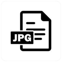 JPG File and interface icon concept vector
