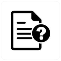 Question and help icon concept vector