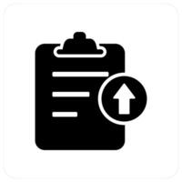 Upload File and upload icon concept vector