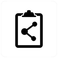 Share Document and offer icon concept vector