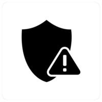 Shield Error and error icon cocept vector