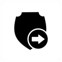 Send Shield and done icon concept vector