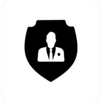 Private Shield and data icon concept vector